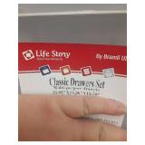 Life Story - Classic 3 Shelf Storage Container Organizer Plastic Drawers - Gray