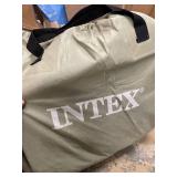 Intex 18-inch Inflatable Elevated Premium Comfort Airbed w/ Built-In Pump, King