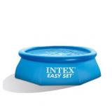 Intex - Easy Set Inflatable Above Ground Family Swimming Pool (No Pump)