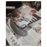 Bumbo Baby Toddler Soft Foam Multi Seat with Tray and Buckle Straps, Powder Blue