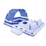 Bestway CoolerZ Tropical Breeze 6 Person Floating Island Pool Lake Raft Lounge