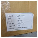 Jute Pouf