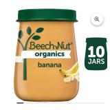(10) Beech-Nut Naturals Stage 1, Banana Baby Food, 4 oz Jar