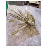 Studio 350 Metal Gold Wll Decor Set of 3, 16 inches, 20 inches, 24 inches D- Retail:$91.93