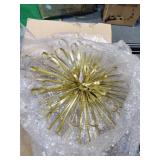 Studio 350 Metal Gold Wll Decor Set of 3, 16 inches, 20 inches, 24 inches D- Retail:$91.93