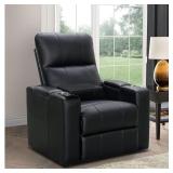 Abbyson Rider Leather Theater Power Recliner Retail:$834.99