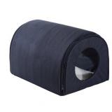 Pawhut Heated Outdoor Cat House - 21" Black-Retail $54.99
