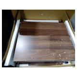 Baxton Studio Mette Mid-Century Modern Two-Tone White and Walnut Finished 2-Drawer Wood Nightstand -Retail $116.99