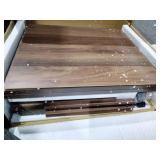 Baxton Studio Mette Mid-Century Modern Two-Tone White and Walnut Finished 2-Drawer Wood Nightstand -Retail $116.99