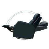 Donat Swivel Recliner with Tufted Back Navy -Retail $349.65