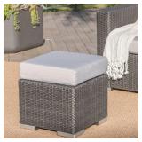Santa Rosa Wicker Ottoman Seat - Christopher Knight Home -Retail 106.99