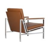 Strick & Bolton Regina Leather Chair - Brown Retail $339.99