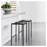 Soho Mid-century Modern Leather Weave Bar Stool Single Chair Retail:$213.99