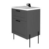 Svedin 24in Bathroom Vanity in Matte Gray Retail:$488.49 (Vanity Only; Sink Sold Separately)