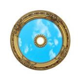Round Gold Ceiling Medallion Blue Sky Center (ART90-F-022) Retail:$602.99
