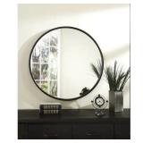 Martin Svensson Home 30" Framed Round Wall Mirror - Oil Rubbed Bronze Retail: $171.49