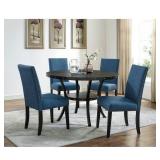 Crispin Upholstered Dining Chairs (Set of 2) Marine Blue, by New Classic Furniture -Retail: $209.99