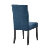Crispin Upholstered Dining Chairs (Set of 2) Marine Blue, by New Classic Furniture -Retail: $209.99