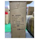 MF Studio Vintage Set of 4 Industrial Styled Bar Stools, Metal Indoor Outdoor Dining Kitchen Cafe Side Stool Chairs (Glossy Black) -Retail $229.99