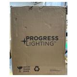 Progress Lighting Atwell 1-Light Brushed Bronze Clear Glass Globe Modern Large Pendant Hanging Light (Single Light) -Retail $61.20