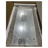 Stylecraft Home Collection 2 Door, 1 Drawer Wooden Cabinet with Mirror Design -Retail $519.97