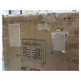 Stylecraft Home Collection 2 Door, 1 Drawer Wooden Cabinet with Mirror Design -Retail $519.97