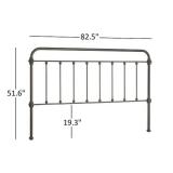 Giselle Antique Graceful Victorian Metal Headboard by iNSPIRE Q Classic - Dark Bronze - King -Retail $462.69
