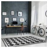 American Art Decor Decorative Vinyl Floor Mat Mosaic - 4.5