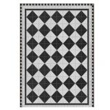 American Art Decor Decorative Vinyl Floor Mat Mosaic - 4.5