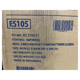 Sleeplanner 6-inch Multi-layered Memory Foam Mattress - Queen -Retail $219.99