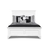 Partial: Headboard, Footboard & Slats - Tamarack Modern Raised Panel Bedframe, by New Classic Furniture - White - Full Retail: $559.99