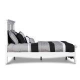 Partial: Headboard, Footboard & Slats - Tamarack Modern Raised Panel Bedframe, by New Classic Furniture - White - Full Retail: $559.99