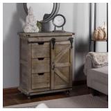 Presley 3-Drawer Driftwood Grey with Door Side Cabinet Retail: $359.99