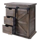 Presley 3-Drawer Driftwood Grey with Door Side Cabinet Retail: $359.99
