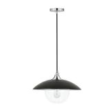 Pendant Lamp Matte Black/Clear Glass Retail:$88.49