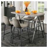 Furniture of America Brno Mid-Century Grey Counter Chairs Set of 4 Retail: $398.99