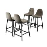 Furniture of America Brno Mid-Century Grey Counter Chairs Set of 4 Retail: $398.99
