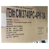 Furniture of America Brno Mid-Century Grey Counter Chairs Set of 4 Retail: $398.99