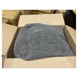 Camrose Fabric Cube Pouf by Christopher Knight Home - Black + Gray Retail: $89.99