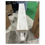 Rustic Entry Way Table 46"L - 46Lx8Wx28H - White Retail: $166.99