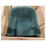 Modrest Danube Modern Jade Green Fabric Side/Dining Chair Retail:$638.49