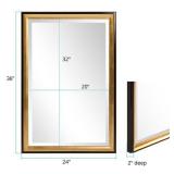 Allan Andrews Cagney GoldWall Mirror - Black/Gold Retail:$199.99