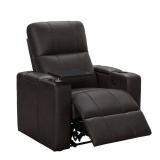Abbyson Rider Leather Theater Power Recliner Retail:$834.99