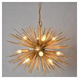 Y-Decor 12 Light Chandelier in Gold finish Retail:$227.49