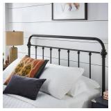 Giselle Antique Graceful Victorian Metal Headboard by iNSPIRE Q Classic - Dark Bronze - King -Retail $462.69