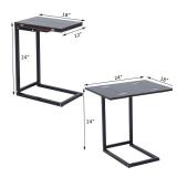 HomCom Expanding Tray Side Table - 24*18*24 Retail:$96.99