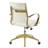 Jive Gold Stainless Steel Midback Office Chair, Gold White -Retail $269.75