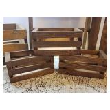 Wooden Crates and Shelf