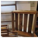 Wooden Crates and Shelf