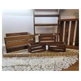 Wooden Crates and Shelf